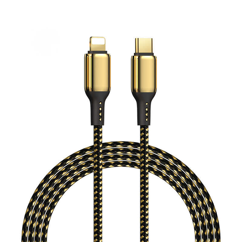 Wiwu Golden Series GD-103 Lightning To PD 5 Metre Hızlı Şarj ve Data Kablosu - 9 Wiwu Golden Series GD-103 Lightning To PD 5 Metre Hızlı Şarj ve Data Kablosu - 9